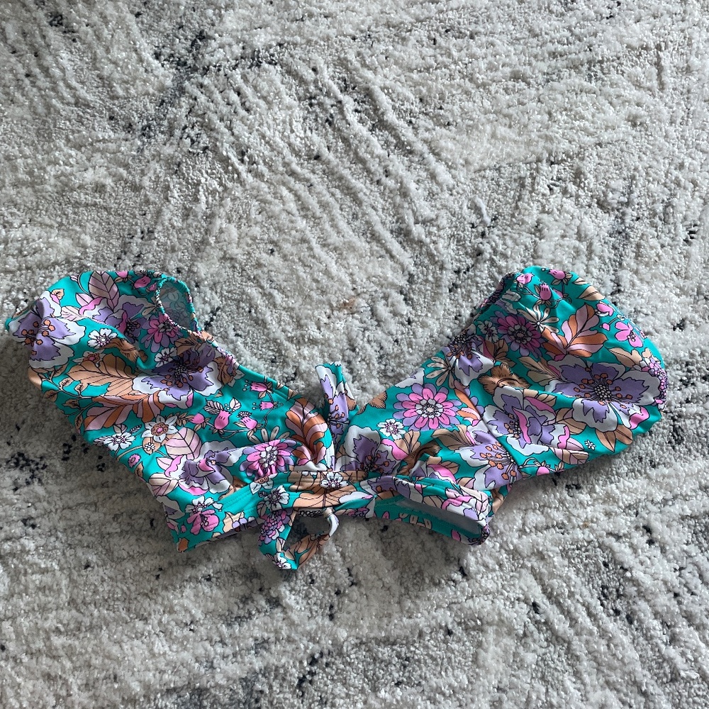 floral bikini top
